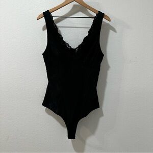 Bebe‎ Black Lace Detail Body Suit